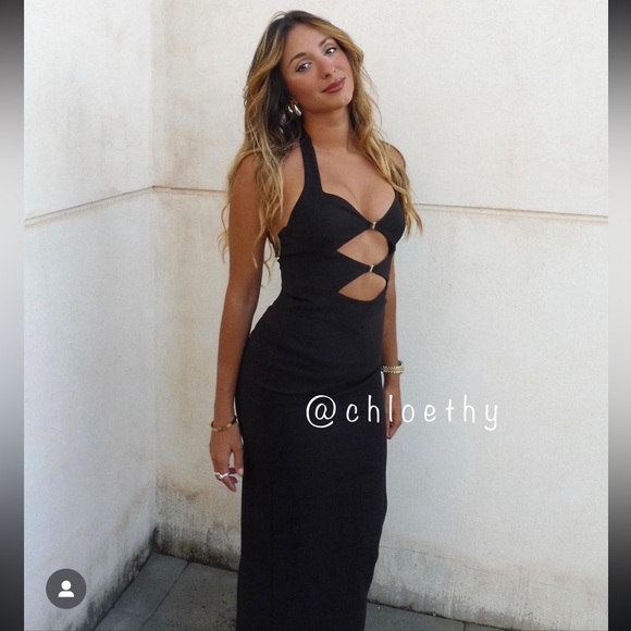 Zara CUT OUT BUCKLED HALTER DRESS - Picture 2 of 13